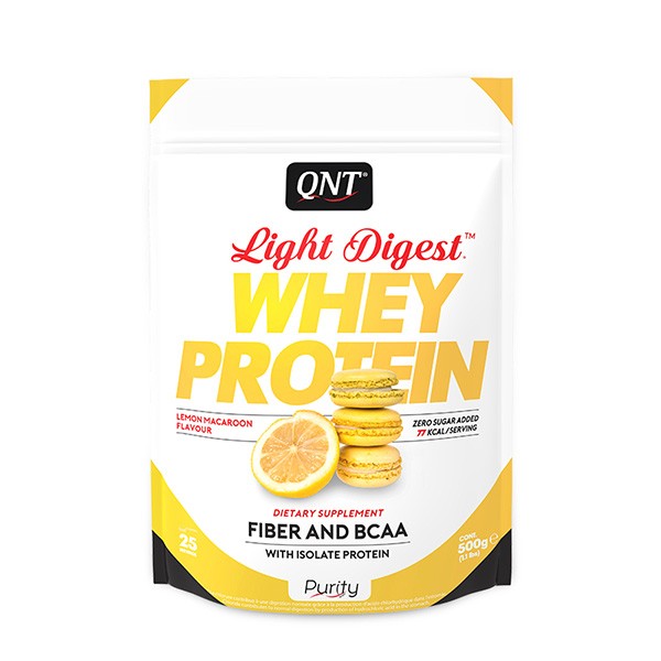 QNT Light Digest Whey Protein 500g Lemon Macaron