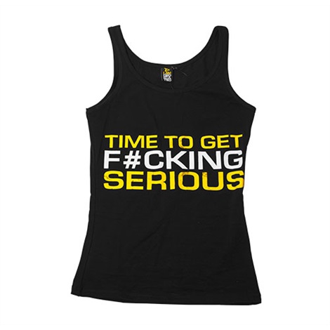 Dedicated Women Tank "Time To Get Serious" L