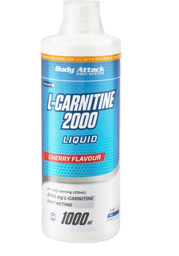 Body Attack L-Carnitine Liquid, 1000ml Orange