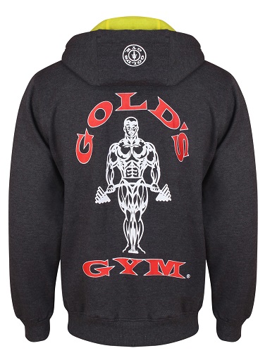 Gold´s Gym GGSWT007 - Charcoal Zip Hoodie S