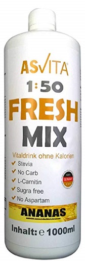 ASVita Fresh Mix Mineralgetränk - 1L Zitrone