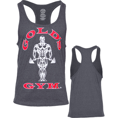 Gold´s Gym Classic Stringer Tank Top - Charcoal - Dunkelgrau S