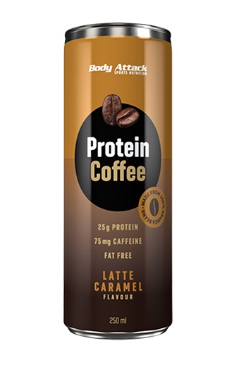 Body Attack Protein Coffee - Latte Caramel (12*250ml)